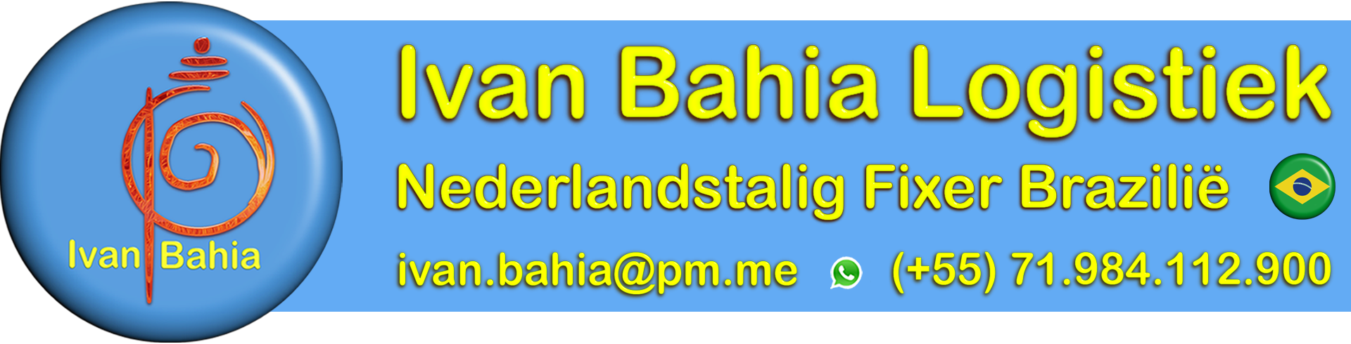 logo Ivan Bahia Logistics, travel & logistics organisation for business men, organisations, fixer audio-visual productions and research projects